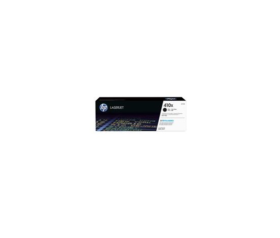 HP 410X Black LJ Toner Cart, CF410X (6,500 pages)