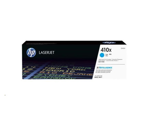 HP 410X Cyan LJ Toner Cart, CF411XC, CONTRACT (5,000 pages)