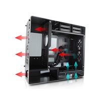 IN WIN skříň 909, Full Tower, bez zdroje, Black, USB 3.1