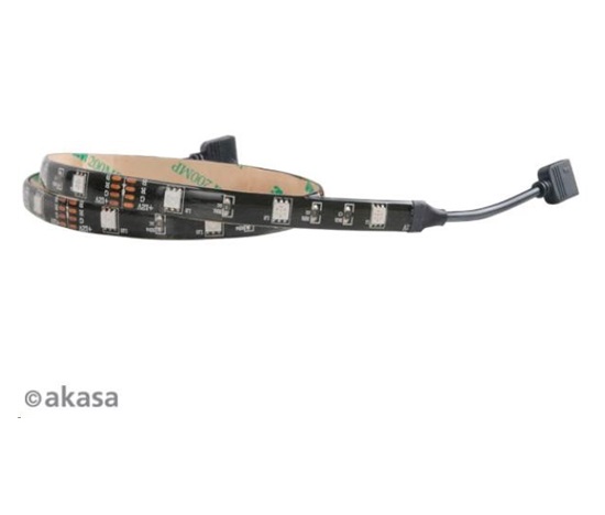 AKASA LED pásek Vegas, Molex 12V napájení, 60cm, červený