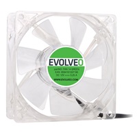 EVOLVEO 14L1GR ventilátor 140mm, 4 LED zelený, 3pin