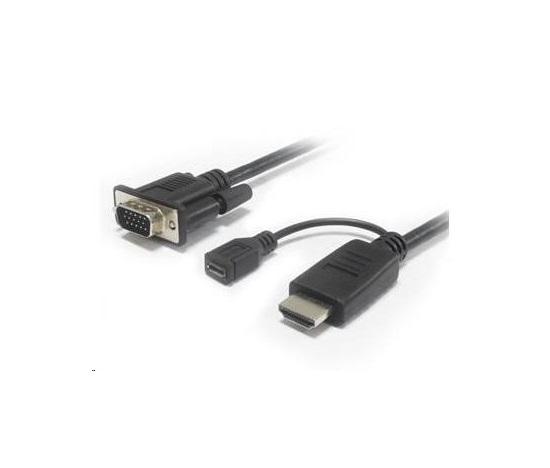 PREMIUMCORD Převodník HDMI na VGA s microUSB napájením