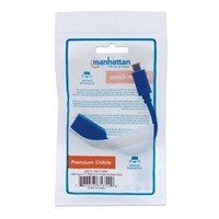 MANHATTAN Kabel USB 2.0 A - USB 3.1 C (F/M), modrý