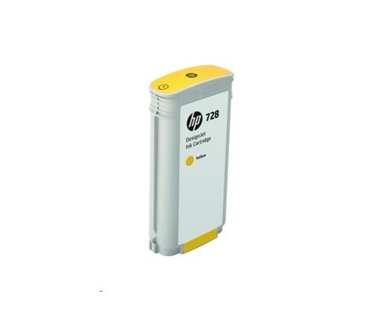 HP 728 130-ml Yellow DesignJet Ink Cartridge