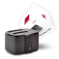 AXAGON ADSA-ST, USB 3.2 Gen 1 - 2x SATA 6G 2.5"/3.5" SSD/HDD CLONE DUAL stacja dokująca