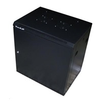 XtendLan 19" nástěnný rozvaděč 15U 600x450, nosnost 60kg, plné dveře, svařený, proti vykradení,černý