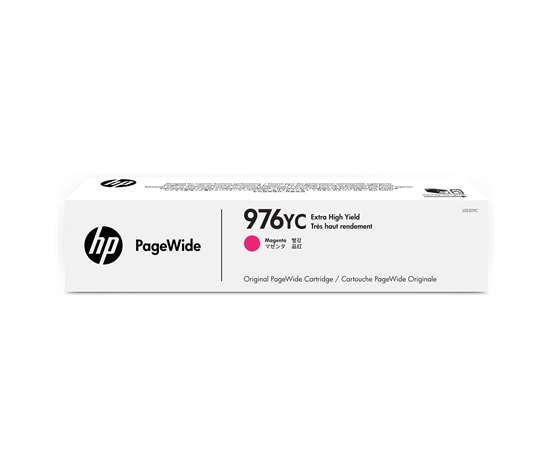 HP 976YC Extra High Yield Magenta Contract Original PageWide Cartridge - CONTRACT, L0S30YC (16,000 pages)