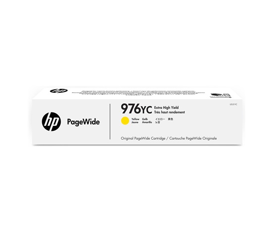 HP 976YC Extra High Yield Yellow Contract Original PageWide Cartridge - CONTRACT, L0S31YC (16,000 pages)