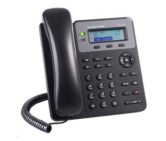 Grandstream GXP1610 [VoIP telefon - 1x SIP účet, HD audio, 3 program.tlačítka, switch 2xLAN 10/100Mbps]
