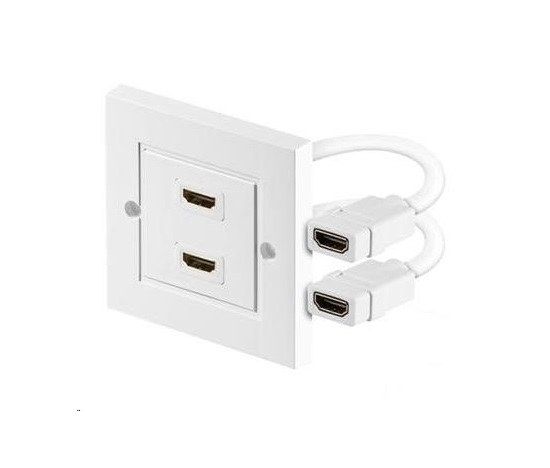 PREMIUMCORD Zásuvka HDMI zásuvka v panelu 2x HDMI A - HDMI A Female/Female