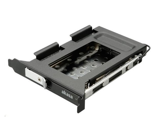 AKASA HDD box Lokstor M23, 2.5" SATA HDD/SSD do interní PCI pozice, černá