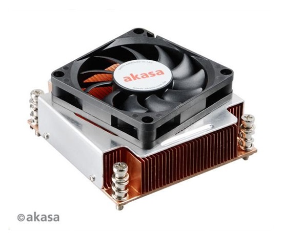 AKASA chladič CPU AK-CC6502BT01 pro Intel LGA 2011, měděné jádro, 70mm PWM ventilátor, pro 2U skříně