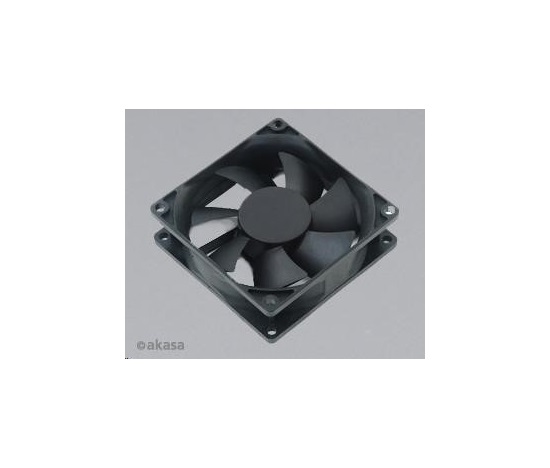 AKASA ventilátor Paxfan black, 80 x 25mm, prodloužená životnost, velmi tiché, kluzné ložisko