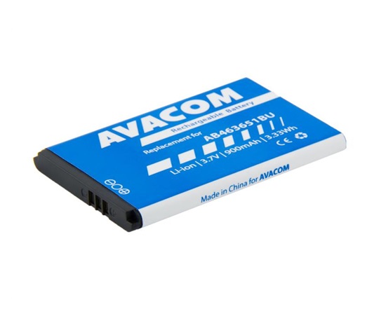 AVACOM bateria do telefonu komórkowego Samsung B3410 Corby plus Li-Ion 3,7V 900mAh (zapas AB463651BU)
