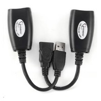 GEMBIRD Kabel USB 2.0 A-A aktywny przedłużacz 5m (czarny)