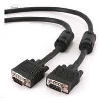 GEMBIRD Kabel VGA propojovací 30m, černý (15M/M, stiněný extra, feritová jádra)