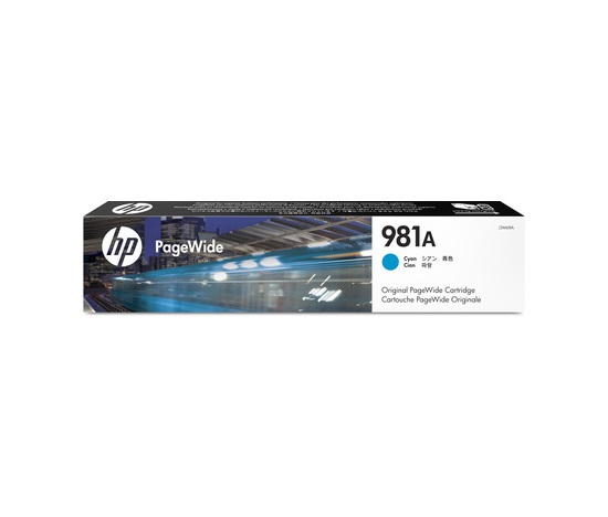 HP 981A Cyan Original PageWide Cartridge (6,000 pages)