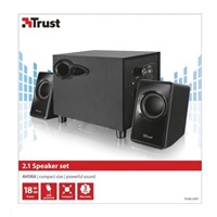 TRUST Reproduktory 2.1 Avora Subwoofer Speaker Set - black