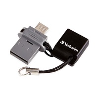 VERBATIM Dual USB Drive 16 GB - OTG/USB 2.0 for Smarphones & Tablets