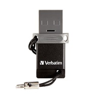 VERBATIM Dual USB Drive 16 GB - OTG/USB 2.0 for Smarphones & Tablets