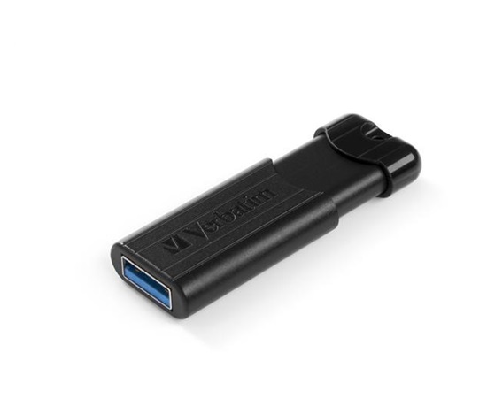 VERBATIM Flash Disk PinStripe USB 3.0, 32GB - černá