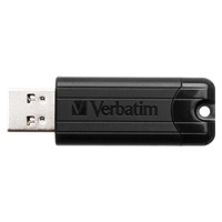 VERBATIM Flash Disk 256GB PinStripe USB 3.0, černá