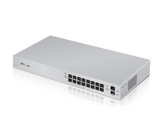 UBNT UniFi Switch US-16-150W [16xGigabit, 150W PoE+ 802.3at/af, pasivní PoE 24V, 2xSFP slot, non-blocking 18Gbps]