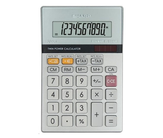 SHARP kalkulačka - EL-331ERB - stříbrná