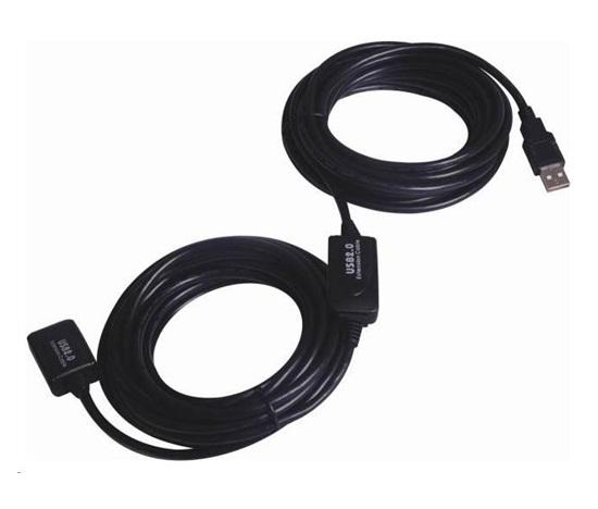 PREMIUMCORD PremiumCord USB 2.0 repeater a prodlužovací kabel A/M-A/F 20m