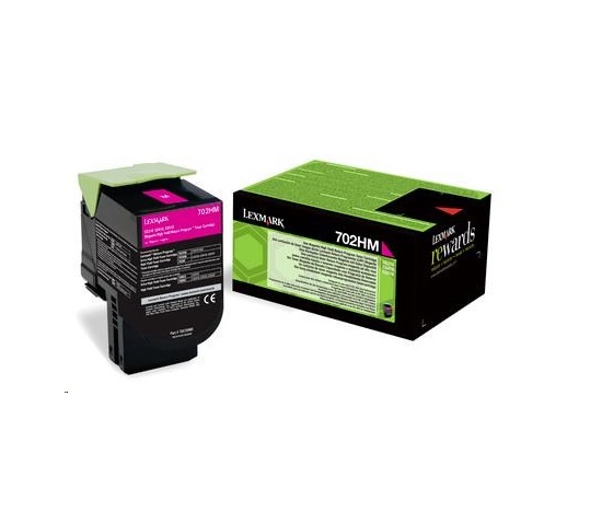 LEXMARK Magenta toner 702HM pro CS310/410/510 z programu Lexmark Return (3 000 stran)