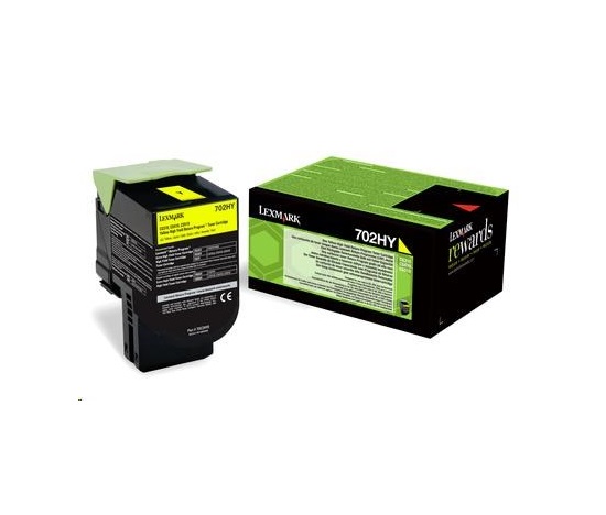 LEXMARK Yellow toner 702HY pro CS310/410/510 z programu Lexmark Return (3 000 stran)