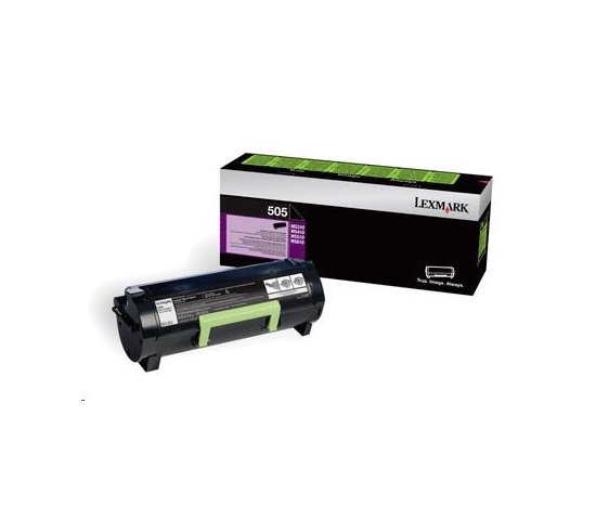 LEXMARK černý toner 502 pro: MS310/410/510/610 z programu Lexmark Return (1 500 stran)