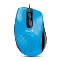 GENIUS myš DX-150X, drátová, 1000 dpi, USB, modrá