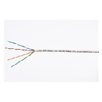 UTP kabel LYNX, Cat5E, drát, PVC, Dca, šedý, 100m