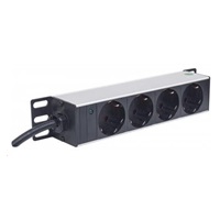 Intellinet 10" 1U Rackmount 4-Way Power Strip - German Type, rozvodný panel, 4x DE zásuvka, 1.8m kabel