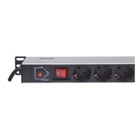 Intellinet Vertical Rackmount 12-Way Power Strip - German Type, rozvodný panel, 12x DE zásuvka, 1.6m kabel