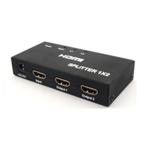 PREMIUMCORD HDMI splitter 1-2 porty kovový s napájením, 4K, FULL HD, 3D