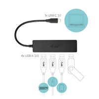 i-tec USB-C 3.1 Slim 4-portový HUB