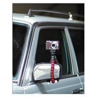 Braun Ministativ FLEXI 1 (27 cm, 169 g, max.0,8kg, kul.hlava, černý/červený)