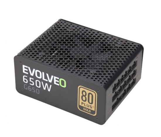 EVOLVEO G650 zdroj 650W, eff 90%, 80+ GOLD, aPFC, modulární, retail