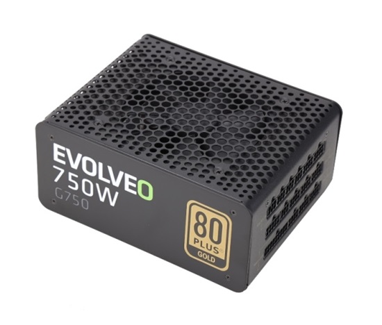 EVOLVEO G750 zdroj 750W, eff 91%, 80+ GOLD, aPFC, modulární, retail