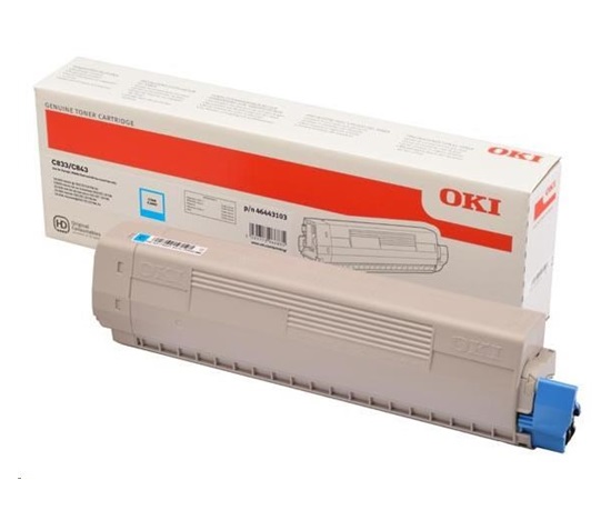 OKI Cyan toner do C833/C843 (10 000 stránek)