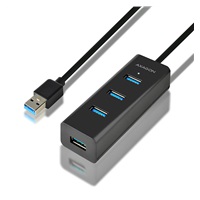 AXAGON HUE-S2BL Hub 4-portowy 4x USB3.0 CHARGING hub 1.2m cable, microUSB