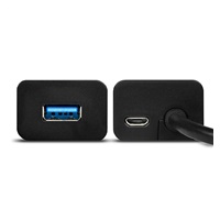 AXAGON HUE-S2BL, 4x USB 3.0 CHARGING hub, złącze zasilania micro USB, kabel USB-A 1.2m
