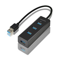 AXAGON HUE-S2B, 4x USB 3.0 CHARGING hub, złącze zasilania micro USB, kabel USB-A 30cm