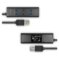 AXAGON HUE-S2B, 4x USB 3.0 CHARGING hub, złącze zasilania micro USB, kabel USB-A 30cm