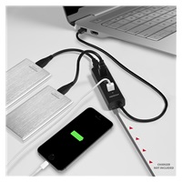 AXAGON HUE-S2B, 4x USB 3.0 CHARGING hub, złącze zasilania micro USB, kabel USB-A 30cm