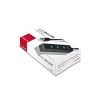 AXAGON HUE-S2B, 4x USB 3.0 CHARGING hub, złącze zasilania micro USB, kabel USB-A 30cm