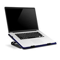 EVOLVEO Chladící podložka pro NTB A101, až 17", 2x 120mm Ventilátor, Modré podsvícení, černá