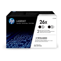 HP 26X 2-pack High Yield Black Original LaserJet Toner Cartridges (CF226XD) (9,000 / 9,000 pages)